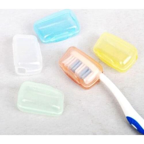 1set/5pcs Travel Toothbrush Head Cover Case Protective Caps Health Germproof