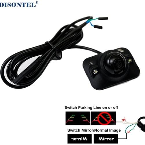 DC12V 2LED Sensor light Car Rear Camera Parking Camera Accessories Universal Monitor Waterproof Rear View Camera