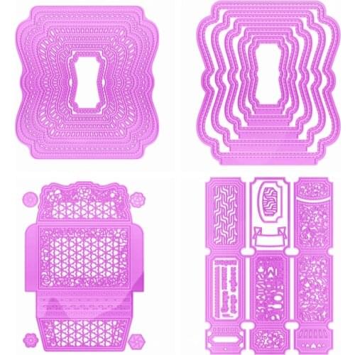 Memory Photo Booklet Box Wallet Holder Metal Cutting Dies Stencil Craft Paper Cards Making DIY Handmade Scrapbooking Template