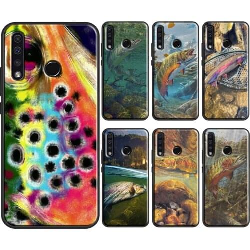 Rainbow Trout Fishing Skin For Huawei Honor 10i 10 Lite 7X 8X 9X 10X Lite 8A 9A 8S 9S 4C 6C 7C 7A 20 Pro Phone Case