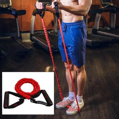 A fitness elastic band anti-breakage light yoga pull rope pull-up grip strength training equipment home gym accessories #W