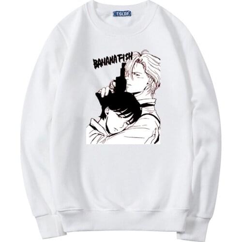 Hot Anime Cartoon Banana Fish Men / Women Hoodie Y2k Aesthetic Long Sleeve Pullovers Hip Hop New Arrival Unisex Sweatshirt Tops