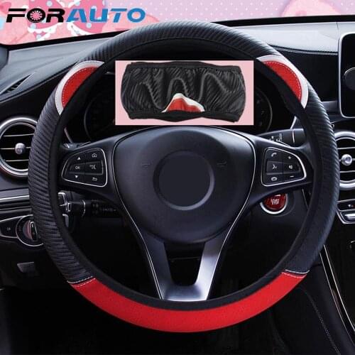 Cute Cartoon Cat Ear Steering Wheel Cover Car Steering-Wheel Handle Covers Car-styling Auto Decoration Universal Car Accessories
