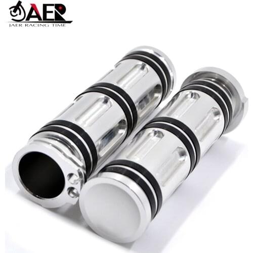 JAER Motorcycle 1'' 25mm CNC Handlebar Hand Cross Grips for Harley Sportster 883 1200 Iron XL VRSC Touring Dyna Softail
