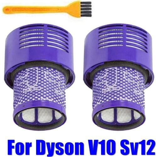 Washable Big Filter Unit For Dyson V10 Sv12 Cyclone Animal Absolute Total Clean Cordless Vacuum Cleaner, Replace Filter