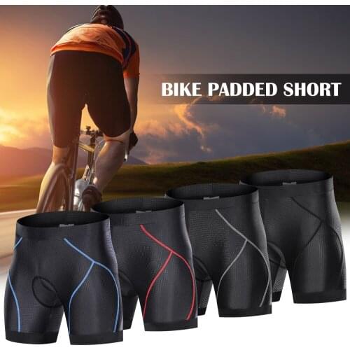 Men Cycling Shorts with Anti-Slip Leg Grips Cycling 3D Padded Underwear Bicycle Padding Riding Shorts Bike Underwear Shorts