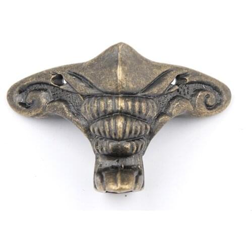 10pcs Antique Carving Furniture Legs Crafts Wooden Box Feet Four Sides Decorative Protection Box Hairpin Legs Crafts Accessories