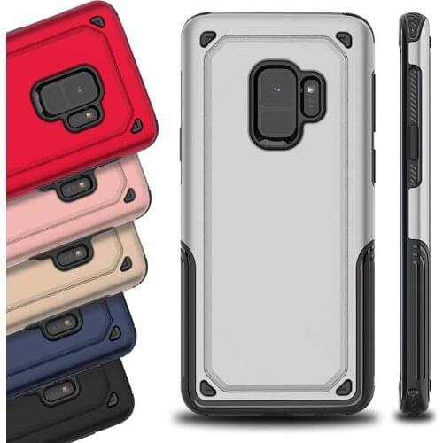 Luxury Case for Galaxy S9 plus case Hard PC Soft Silicone Hybrid Armor Shell for Samsung galaxy S9 Case Back Cover Light Thin
