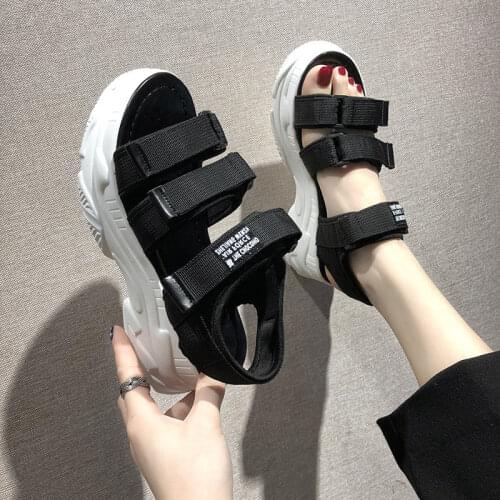 Gladiator Platform Womens Sandals 2021 Summer Fashion Women Chunky Beach Sandal Denim Comfortable Sandalias Mujer