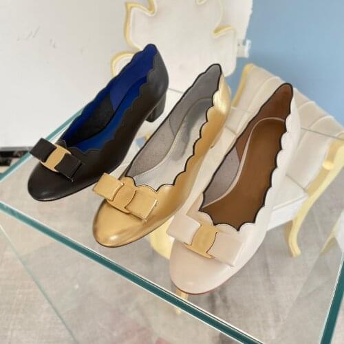 High Heel 3 CM 2021 Summer Fashion Design Wedges Shoes Butterfly-kont Womens Sandals Patent Leather Genuine Sheepskin