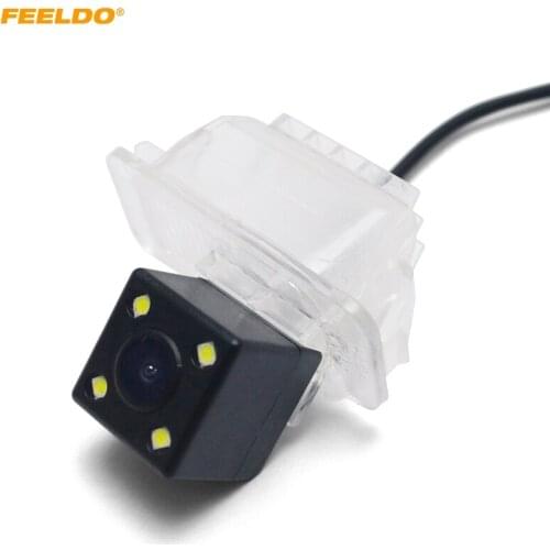 FEELOD Waterproof Car Backup Rear View Camera with 4LED For Ford Focus 2014 Reversing Parking Camera