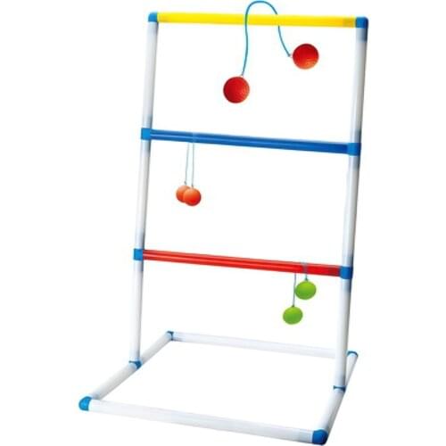 Funny Outdoor Courtyard Ladder Ball Toss Game Interactive Game Portable Ladder Throwing Toy Kit Parent-Child Interactive Toy