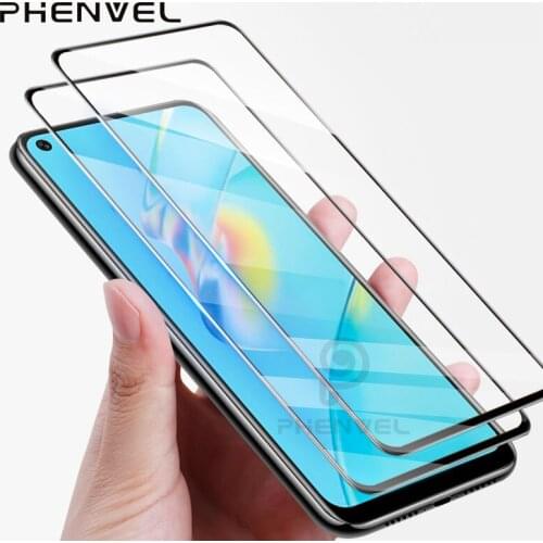 2pcs Protective Glass For Oppo A54 Full Cover Screen Protector For Oppo A55 A53S A53 5G A5 2020 A52 Oleophobic Tempered Glass