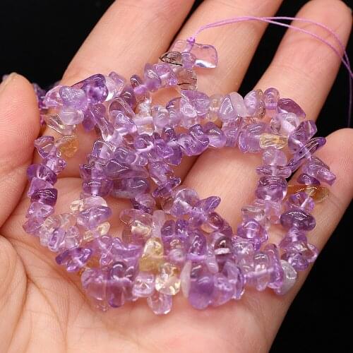 3-6mm Irregular Freeform Chip Gravel Beads Natural Stone Fluorite String Bead for Jewelry Making Diy Women Necklace Bracelet
