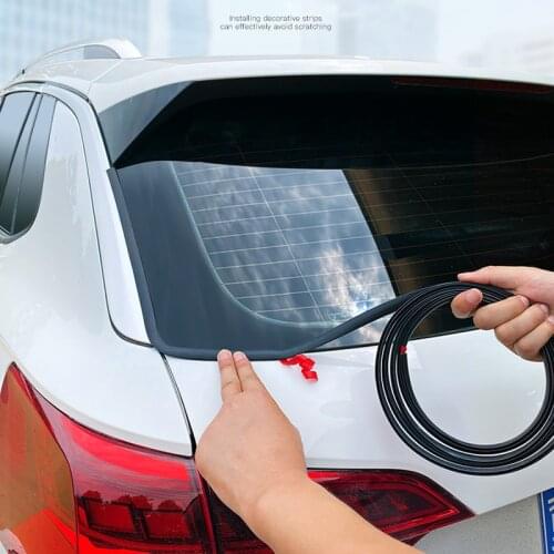 3M Car Styling Y Type Rubber Sealing Strip Rear Windshield Window Waterproof Sticker Noise Dustproof Weatherstrip Auto Accessory