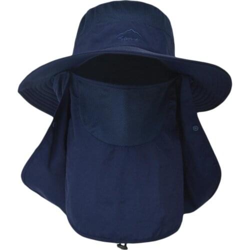 Fisherman Sunhat Fishing Cap Summer Sun Protection Anti-UV Hat Sunhat Outdoor Quick-drying Breathable Face Cover Hat For Outdoor
