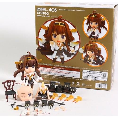Cute Kantai Collection 405 Kongou Action Figure Collection Toy Desktop Doll Gift