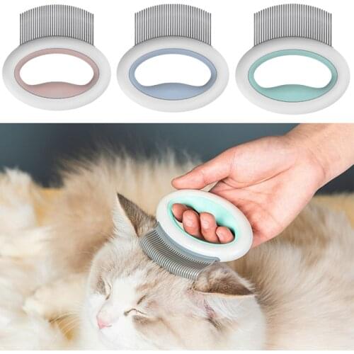 Pet Cat Dog Massage Combs Grooming ABS Hair Brush Hair Removal Pet Shell Needle Comb Animal Cleaning Comb Pet Supplies