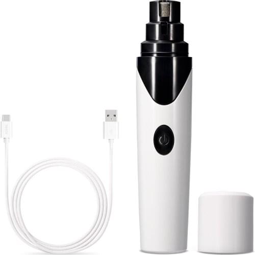 Electric Dog Nail Clippers Dog Nail Grinders Rechargeable USB Charging Pet Quiet Cat Paws Nail Grooming Trimmer Tools