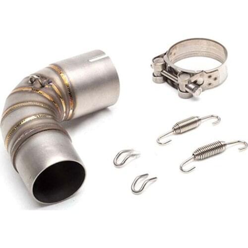 Motorcycle Exhaust Muffler 51mm Connect Mid Tube for Honda CB1000R Exhaust Middle Link Pipe 2008 2009 2010 2011 2012 2013-2016