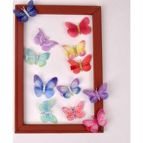 Baby Girl Hot Sale Hairpin Butterfly Hair Accessories Birthday Party Princess Hair Clips Hairwear For Taking Pictures