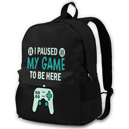 Gamer Backpacks Print Aesthetic Polyester Backpack Elementary School Teen Bags
