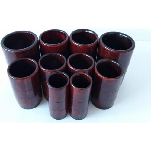 Carbonized bamboo household Vacuum cupping tank 12 cups a set of fire jar Pumping bamboo wood suction tanks free shipping