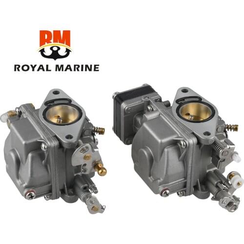 6L2-14301 6L2-14302 Carburetor Assy (2pcs) For Yamaha Outboard Motor 2T 2 Cylinder 20HP 25hp 25MLHU 6L2-14302-00 6L2-14301-00