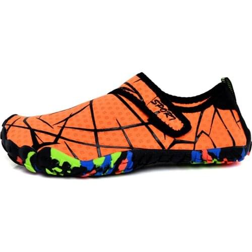 LANTI KAST Elastic Quick Dry Aqua Shoes Plus Size Nonslip Water Shoes For Women Men Breathable Footwear Surfing Beach Sneakers