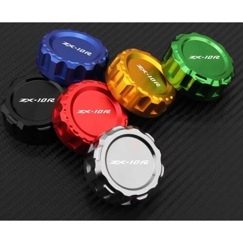 Hot sell Motorcycle CNC Aluminum Rear Brake Fluid Reservoir Cover Cap For Kawasaki ZX-10R ZX10R ZX 10R 2009-2014
