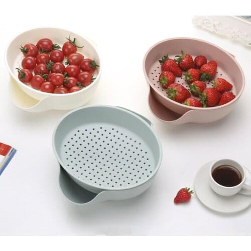 1PC Multifunctional Plastic Double Layer Dry Fruit Containers Garbage Holder Plate Snacks Seeds Storage Box Garbage Hold OK 0352