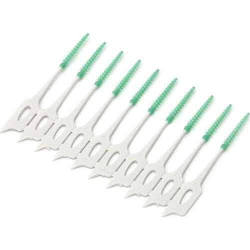 New 40Pcs Soft Clean Between Interdental Floss Brushes Dental Oral Care Tool