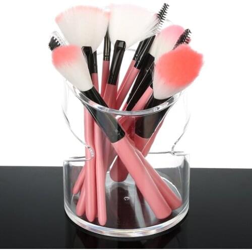 New Clear Acrylic Makeup Storage Case Nail Polish Rack Lipstick Cosmetic Storage box Holder Makeup Brush Organizer