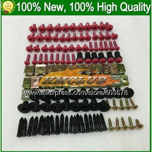 Fairing bolts full screw kit For HONDA CBR600F4 99 00 99-00 CBR600 F4 CBR 600 F4 CBR 600F4 1999 2000 CL107 Nuts bolt screws Nut