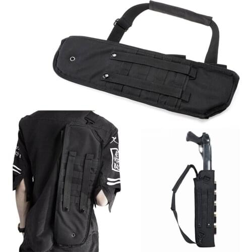 Outdoor Molle Shoulder Shotgun Rifle Case Tactical Pistol Grip Shotgun Scabbard Holster Bag Multi-Function