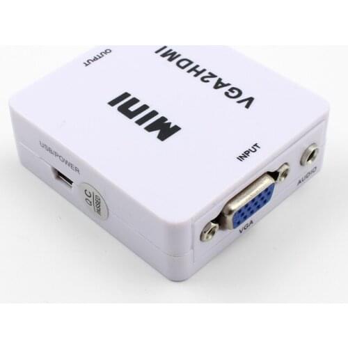 VGA to HDMI Full HD Video 1080P Converter Box Adapter for PC Laptop DVD TV KY