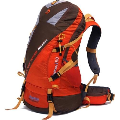 Jungle King 50L new high-capacity lightweight nylon backpack outdoor professional mountaineering package travel camping sports