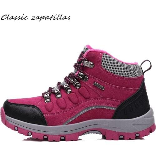 Warm Hiking Shoes Unisex Winter Ankle Boots Men Waterproof Anti-skid Climbing Boots Outdoor Trekking Sneakers Woman Snow Boots