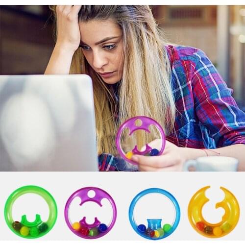 Rotating Magic Bean Fingertip Anti-Stress Toy Kids Adults Puzzle Cube Round Shape Track Spin Bead Education Decompression Toys