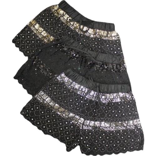 Bling bling sequined shorts women dancing show shorts woman bead work sequins shorts pants womans club shorts