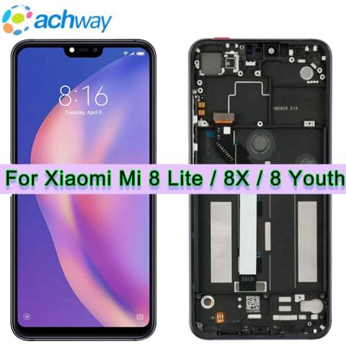 For Xiaomi Mi8 Lite LCD Display Touch Screen Digitizer Assembly For Xiaomi Mi8 Lite LCD 8 Youth 8X Mi 8 Lite LCD Screen Replace