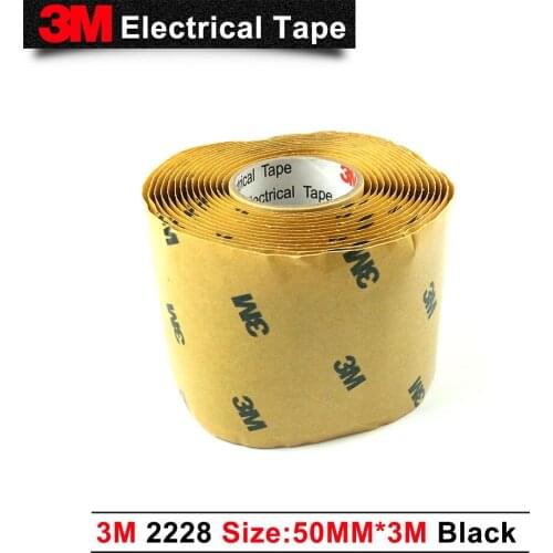 1 Roll (63mm*0.6m*3.18mm),3M 2228 self fusing electrical rubber tape designed for electrical insulating and moisture sealing
