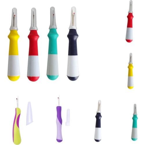 1 Piece Sharp Rubberized Seam Ripper Cross Stitch Sewing Tool Accessories Thread Cross-Stitch Sewing Thread Remover