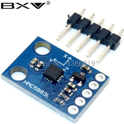 10pcs/lot GY-273 3V-5V HMC5883L Triple Axis Compass Magnetometer Sensor Module Three Axis Magnetic Field Module