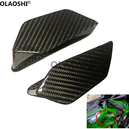 2 PCS High Quality Carbon Fiber Scoooter Dynamic Motorcycle Wing kit Motorbike Scooter Aerodynamic Motorcycle Winglet Kits