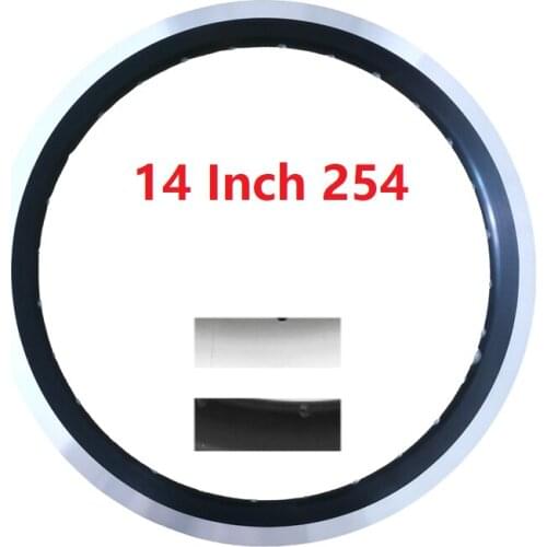 254 BMX 14" 1.0/2.125 14 Inch Folding Bike Rim Double Layer Aluminum Alloy Bicycle Rims 20/28 Hole A/V Valve