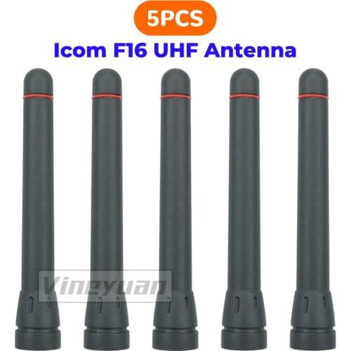 5X UHF Stubby Antenna for ICOM F21 F4001 F4011 F24 F4021 F4061 F4161 F80 F43 Two Way Radios Antenna