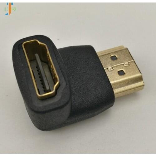 90 Degree Gold Plated HDMI Adapter Connector A type Male to Female for 1080p 3D TV HDTV Adaptor Converter Extender 1000pcs/lot
