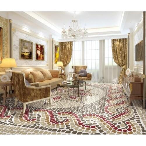 Abstract Simple fashion flower Mural-3d PVC Wallpaper Self-adhesive Floor Wallpaper-3d Modern Floor painting