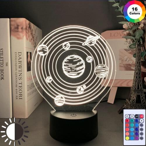Acrylic Led Night Light Milky Way Galaxy for Kids Child Bedroom Decorative Nightlight Touch Sensor Color Changing Desk 3d Lamp